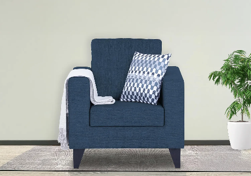 Liam Single Seater Sofa (Blue)
